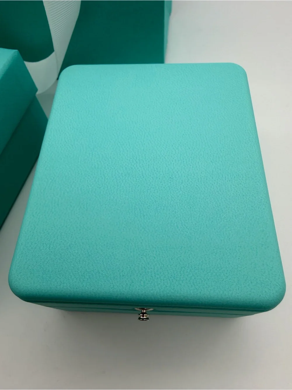 Tiffany & Co New Earring Display Box + Shopping Bag
